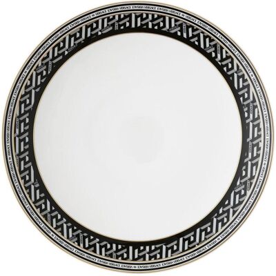Versace - La Greca Signature Black Gourmetteller - 28 cm - Publicité Versace - La Greca Signature Black Gourmetteller - 28 cm - Publicité