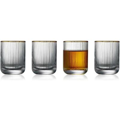Lyngby Schnapsglas Palermo Gold 6 cl, 6er Set, Material, Verres à cocktail, Transparent, Or - Publicité Lyngby Schnapsglas Palermo Gold 6 cl, 6er Set, Material, Verres à cocktail, Transparent, Or - Publicité
