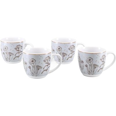 CreaTable Vintage Flowers, Tasse, Gris - Publicité CreaTable Vintage Flowers, Tasse, Gris - Publicité