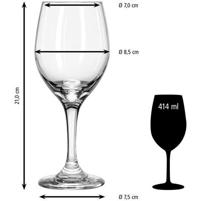 Verres à vin Libbey PERCEPTION - 414ml - Ensemble de 12 - Publicité Verres à vin Libbey PERCEPTION - 414ml - Ensemble de 12 - Publicité