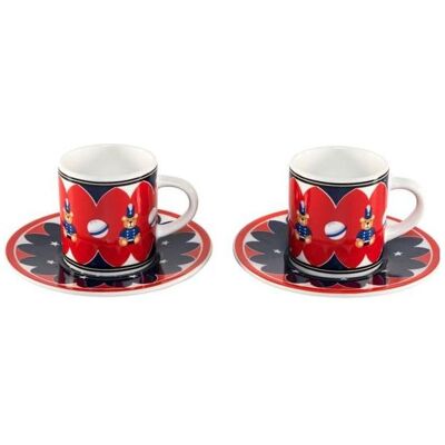 Bialetti Kaffeetasse, Tasse, Rouge, Bleu, Multicolore - Publicité Bialetti Kaffeetasse, Tasse, Rouge, Bleu, Multicolore - Publicité