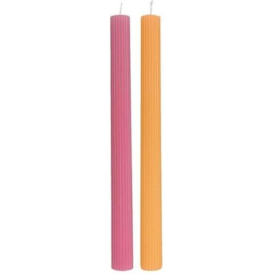 Villeroy & Boch Bougie, Stabkerze cassis+soleil,Set 2 Stück Fleur Accessoires cassis (2 pcs) - Publicité Villeroy & Boch Bougie, Stabkerze cassis+soleil,Set 2 Stück Fleur Accessoires cassis (2 pcs) - Publicité