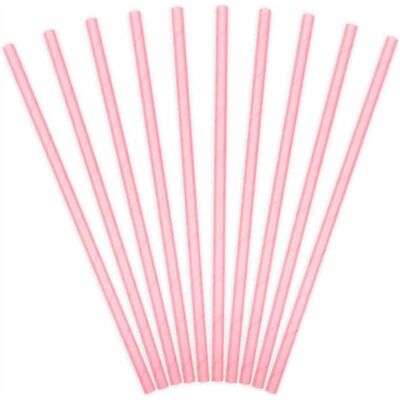 Partydeco Paille en papier - Rose (10 pcs), Pailles, Rose - Publicité Partydeco Paille en papier - Rose (10 pcs), Pailles, Rose - Publicité