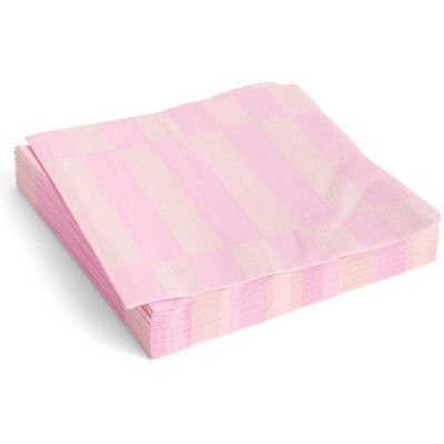 HAY, Serviettes de table, - Pattern Lunch Napkins - Set of 20 - Light Pink & Rose (20 pcs, 33 x 33 cm) - Publicité HAY, Serviettes de table, - Pattern Lunch Napkins - Set of 20 - Light Pink & Rose (20 pcs, 33 x 33 cm) - Publicité