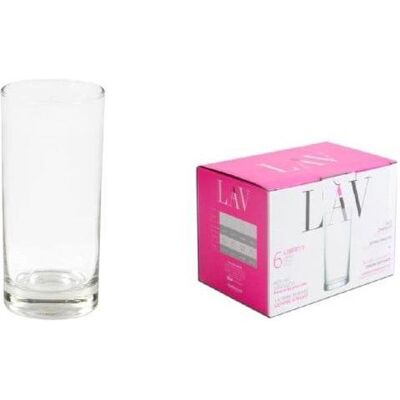 LAV SET DE VERRES LBR320F 6 PCS., Verres, Transparent - Publicité LAV SET DE VERRES LBR320F 6 PCS., Verres, Transparent - Publicité