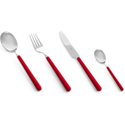Set de couverts Millenium Rouge 24 pièces - Ustensiles de cuisine - Publicité Set de couverts Millenium Rouge 24 pièces - Ustensiles de cuisine - Publicité