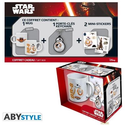 ABYstyle Star Wars - BB-8 Gift Pack - Mug 320ml + Porte-clés PVC + Sticker, Tasse, Multicolore - Publicité ABYstyle Star Wars - BB-8 Gift Pack - Mug 320ml + Porte-clés PVC + Sticker, Tasse, Multicolore - Publicité