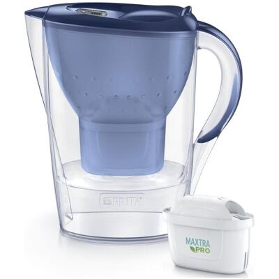 Brita Marella Waterfilterkan Blauw 2.4L - 3 Filtres MAXTRA PRO AIO (1051135), Carafe filtrante, Bleu - Publicité Brita Marella Waterfilterkan Blauw 2.4L - 3 Filtres MAXTRA PRO AIO (1051135), Carafe filtrante, Bleu - Publicité