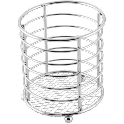 Axentia Panier à couverts chromé 9,5 x 10,5 cm, Range-couverts, Argent - Publicité Axentia Panier à couverts chromé 9,5 x 10,5 cm, Range-couverts, Argent - Publicité