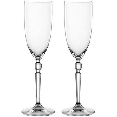 Nachtmann Heritage Sektkelch, 2er Set, Sektglas, Champagnerglas, Kristallglas, 230 ml, 106721, Verres à vin, Transparent - Publicité Nachtmann Heritage Sektkelch, 2er Set, Sektglas, Champagnerglas, Kristallglas, 230 ml, 106721, Verres à vin, Transparent - Publicité