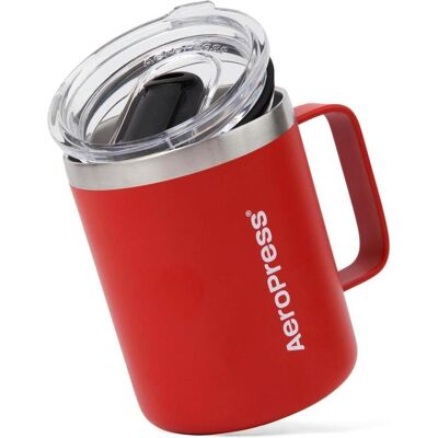 Aeropress Reisekaffeebecher, roter Thermobecher, 350 ml, Tasse, Rouge - Publicité Aeropress Reisekaffeebecher, roter Thermobecher, 350 ml, Tasse, Rouge - Publicité