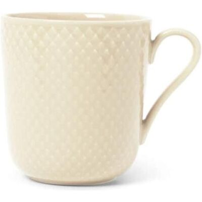 Tasse Rhombe Earth de Lyngby Porcelæn 39 cl - Blanc - Publicité Tasse Rhombe Earth de Lyngby Porcelæn 39 cl - Blanc - Publicité