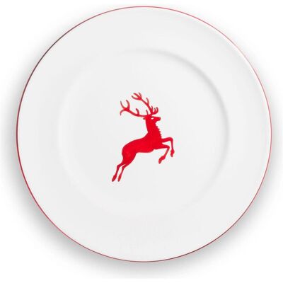 Assiette de viande Gmundner Keramik Gourmet Cerf Rouge Rubis - Assiette Repas - Publicité Assiette de viande Gmundner Keramik Gourmet Cerf Rouge Rubis - Assiette Repas - Publicité