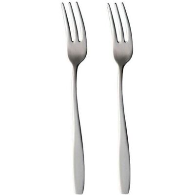 Domoletti Hanger 2 Pcs Cake Fork Wind, Couverts, Argent - Publicité Domoletti Hanger 2 Pcs Cake Fork Wind, Couverts, Argent - Publicité