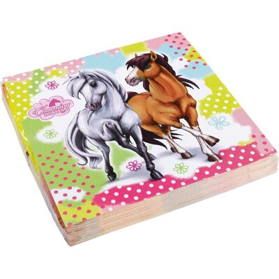 Amscan, Serviettes de table, Chevaux (20 pcs, 33 x 33 cm) - Publicité Amscan, Serviettes de table, Chevaux (20 pcs, 33 x 33 cm) - Publicité