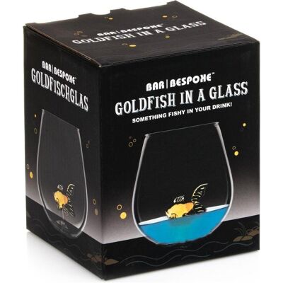 Mikamax - Goldfish In A Glass, Verres à cocktail, Transparent - Publicité Mikamax - Goldfish In A Glass, Verres à cocktail, Transparent - Publicité