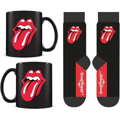 Pyramid The Rolling Stones - Coffret cadeau avec tasse 315ml et paire de chaussette UE 41-45 Lips, Tasse, Transparent, Multicolore, Noir - Publicité Pyramid The Rolling Stones - Coffret cadeau avec tasse 315ml et paire de chaussette UE 41-45 Lips, Tasse, Transparent, Multicolore, Noir - Publicité