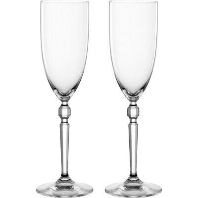 Nachtmann Heritage Sektkelch, 2er Set, Sektglas, Champagnerglas, Kristallglas, 230 ml, 106721, Verres à vin, Transparent - Publicité Nachtmann Heritage Sektkelch, 2er Set, Sektglas, Champagnerglas, Kristallglas, 230 ml, 106721, Verres à vin, Transparent - Publicité