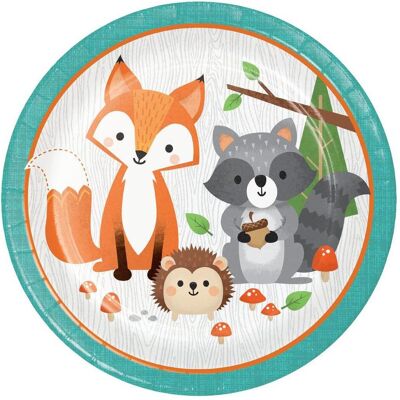 Creative Party, Vaisselle de pique-nique, Assiette en carton Animaux de la forêt, 8 pièces (8x) - Publicité Creative Party, Vaisselle de pique-nique, Assiette en carton Animaux de la forêt, 8 pièces (8x) - Publicité