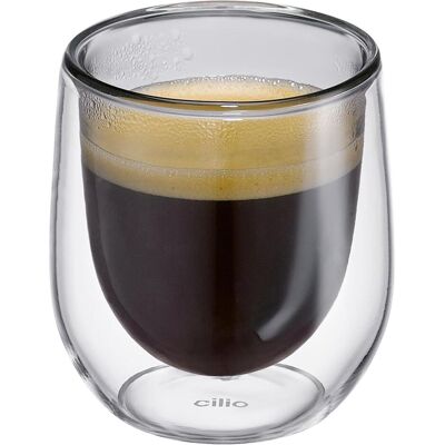 Cilio Espresso-Glas VERONA, grau, Tasse, Gris - Publicité Cilio Espresso-Glas VERONA, grau, Tasse, Gris - Publicité