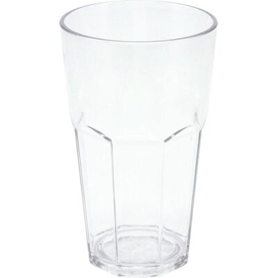 Excellent Houseware Trinkglas aus Kunststoff, 370 ml, Verres, Transparent - Publicité Excellent Houseware Trinkglas aus Kunststoff, 370 ml, Verres, Transparent - Publicité
