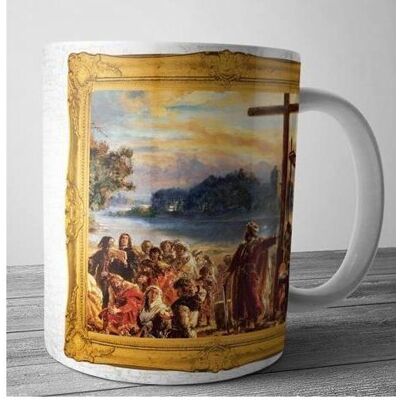 Soliton Tasse pour le baptême de la Pologne, Tasse, Or - Publicité Soliton Tasse pour le baptême de la Pologne, Tasse, Or - Publicité