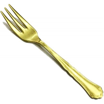 Pintinox Settecento Treasure or Fourchette à gâteau, Couverts, Jaune - Publicité Pintinox Settecento Treasure or Fourchette à gâteau, Couverts, Jaune - Publicité