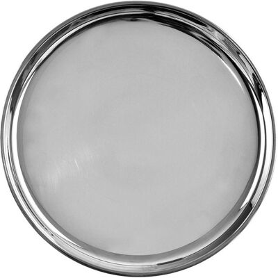 Orion Vaisselle de service, Assiette de service ronde en acier, 23 cm, polie, très brillante - Publicité Orion Vaisselle de service, Assiette de service ronde en acier, 23 cm, polie, très brillante - Publicité