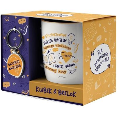 Impuls Geschenkset für den besten Lehrer, Tasse, Jaune, Argent - Publicité Impuls Geschenkset für den besten Lehrer, Tasse, Jaune, Argent - Publicité