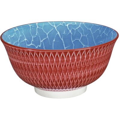 6x Cilio Bowl Amici losanges 15,5cm rouge, Saladier + bol, Rouge - Publicité 6x Cilio Bowl Amici losanges 15,5cm rouge, Saladier + bol, Rouge - Publicité