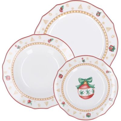 La Porcellana Bianca - CHRISTMAS EDITION - 3 assiettes - pour 2 - Dinnerware set - Publicité La Porcellana Bianca - CHRISTMAS EDITION - 3 assiettes - pour 2 - Dinnerware set - Publicité