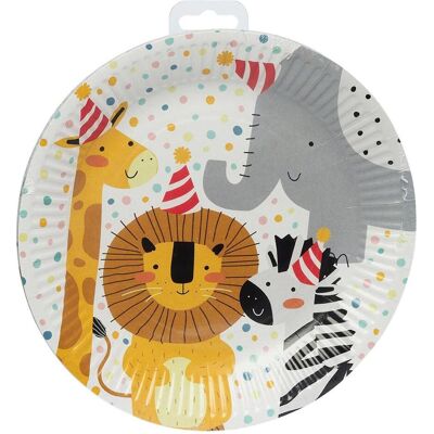 Boland, Vaisselle de pique-nique, Assiette en carton Safari, 8p. (8x) - Publicité Boland, Vaisselle de pique-nique, Assiette en carton Safari, 8p. (8x) - Publicité