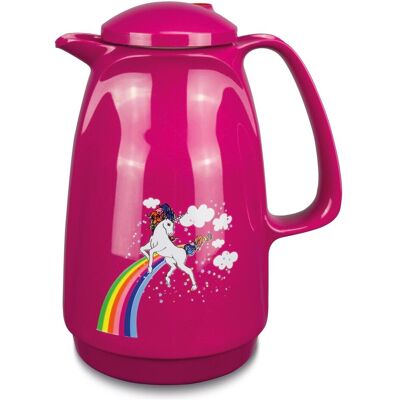 Rotpunkt Isokanne B.M.1l Ed.Einhorn pi, Carafe isotherme, Pink - Publicité Rotpunkt Isokanne B.M.1l Ed.Einhorn pi, Carafe isotherme, Pink - Publicité