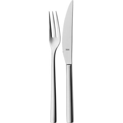Silit Couverts à steak Trend 2 pièces, Couverts, Argent - Publicité Silit Couverts à steak Trend 2 pièces, Couverts, Argent - Publicité