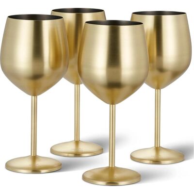 Oak & Steel Verres à vin, Verres à vin, Or - Publicité Oak & Steel Verres à vin, Verres à vin, Or - Publicité