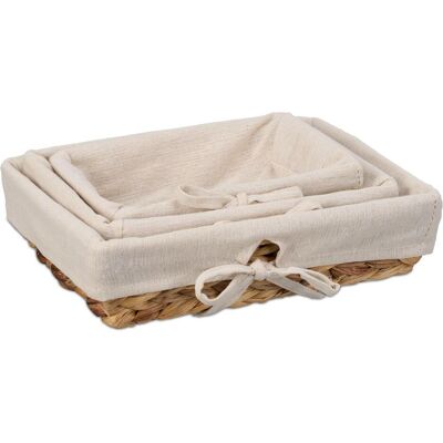 Relaxdays Corbeille à pain 3pcs, Stockage du pain, Marron - Publicité Relaxdays Corbeille à pain 3pcs, Stockage du pain, Marron - Publicité