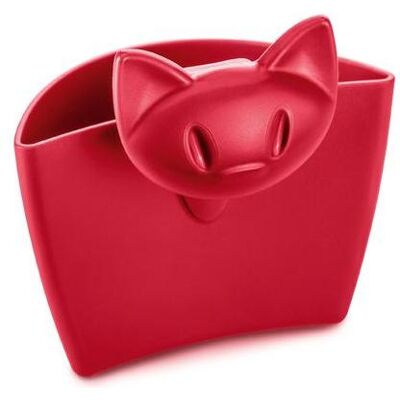 Koziol Silo à tasse Miaou, Accessoires de thé, Rouge - Publicité Koziol Silo à tasse Miaou, Accessoires de thé, Rouge - Publicité