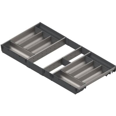 Blum ZSI.90VEI4 IG/G ORGA-LINE set de bacs, Range-couverts, Gris - Publicité Blum ZSI.90VEI4 IG/G ORGA-LINE set de bacs, Range-couverts, Gris - Publicité