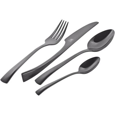Zwilling 30pcs Bellasera couverts de table PVD anthracite, Couverts, Noir, Argent - Publicité Zwilling 30pcs Bellasera couverts de table PVD anthracite, Couverts, Noir, Argent - Publicité