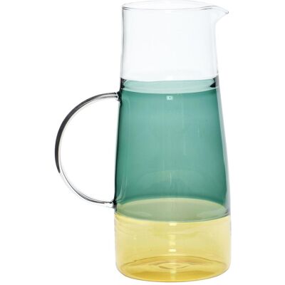 Hübsch Modèle Pichet à limonade Vert-Jaune - Pichet d'eau - Publicité Hübsch Modèle Pichet à limonade Vert-Jaune - Pichet d'eau - Publicité