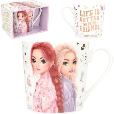 Magni DEPESCHE TOPModel Tasse Cowgirl Life is Better With Friends, Tasse, Multicolore - Publicité Magni DEPESCHE TOPModel Tasse Cowgirl Life is Better With Friends, Tasse, Multicolore - Publicité