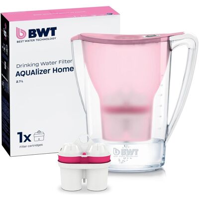 BWT AQUAlizer Home incl. 1 cartouche de filtre, Carafe filtrante, Rose - Publicité BWT AQUAlizer Home incl. 1 cartouche de filtre, Carafe filtrante, Rose - Publicité