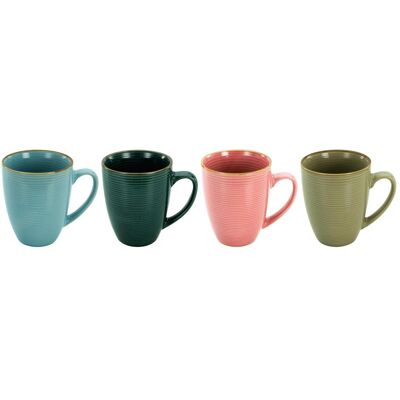 4x CreaTable Tasse à café 'Cosy Morning' 320 ml, Tasse, Multicolore - Publicité 4x CreaTable Tasse à café 'Cosy Morning' 320 ml, Tasse, Multicolore - Publicité