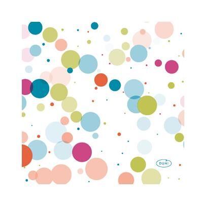 Duni, Serviettes de table, Serviettes Festive Bubbles Multi 24X24 Cm (20 pcs, 24 x 24 cm) - Publicité Duni, Serviettes de table, Serviettes Festive Bubbles Multi 24X24 Cm (20 pcs, 24 x 24 cm) - Publicité