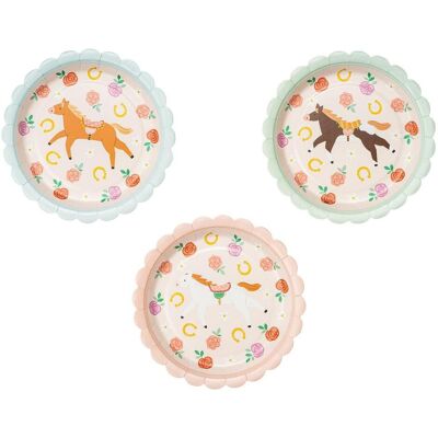 Partydeco, Vaisselle de pique-nique, Assiette jetable Cheval 18 cm, 6 pièces (6x) - Publicité Partydeco, Vaisselle de pique-nique, Assiette jetable Cheval 18 cm, 6 pièces (6x) - Publicité