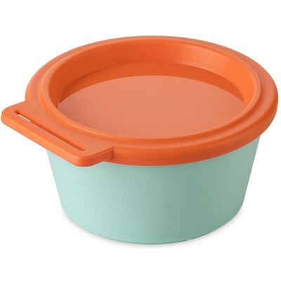 Koziol Bol Nora Box 11 cm, 1 pièce, Sweet Green/Strong Coral, Saladier + bol, Orange, Vert - Publicité Koziol Bol Nora Box 11 cm, 1 pièce, Sweet Green/Strong Coral, Saladier + bol, Orange, Vert - Publicité