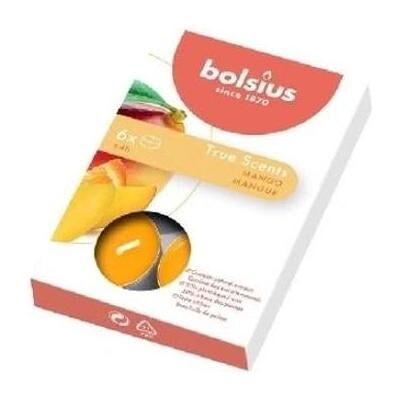 Bolsius, Bougie, Chauffages à la mangue, 6 pièces (6 pcs) - Publicité Bolsius, Bougie, Chauffages à la mangue, 6 pièces (6 pcs) - Publicité