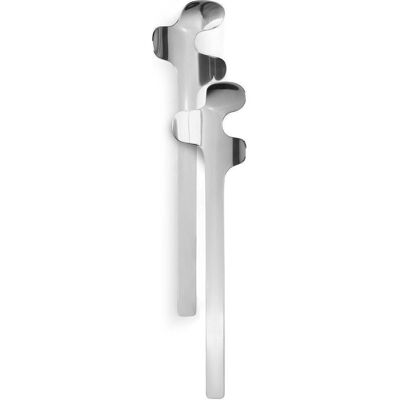 Born in Sweden LEAF Salatbesteck – skandinavisches Design, Edelstahl, Blattform, Couverts de service, Or, Noir, Argent - Publicité Born in Sweden LEAF Salatbesteck – skandinavisches Design, Edelstahl, Blattform, Couverts de service, Or, Noir, Argent - Publicité