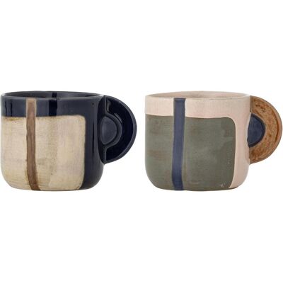 Bloomingville - Bolivia Cup - Multi - Stoneware, Tasse, Marron - Publicité Bloomingville - Bolivia Cup - Multi - Stoneware, Tasse, Marron - Publicité
