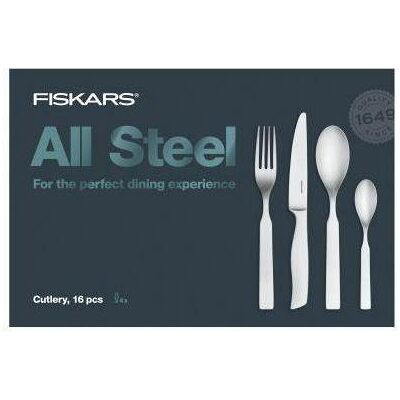Fiskars All Steel Set de couverts, 16 pièces, Couverts, Argent - Publicité Fiskars All Steel Set de couverts, 16 pièces, Couverts, Argent - Publicité